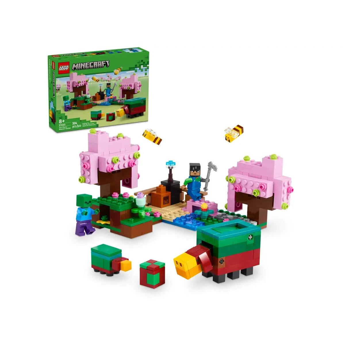 Lego The Cherry Blossom Garden 21260 Minecraft Minifigure Building Set