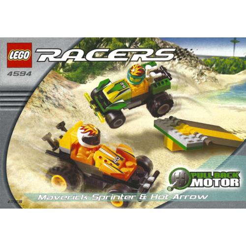 Lego Maverick Sprinter Hot Arrow 4594 Racers Minifigure Building Set