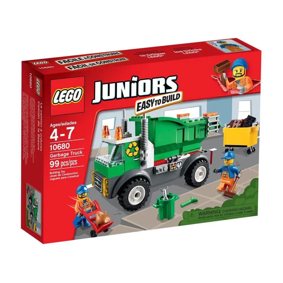 Lego Garbage Truck 10680 Juniors Minifigure Building Set