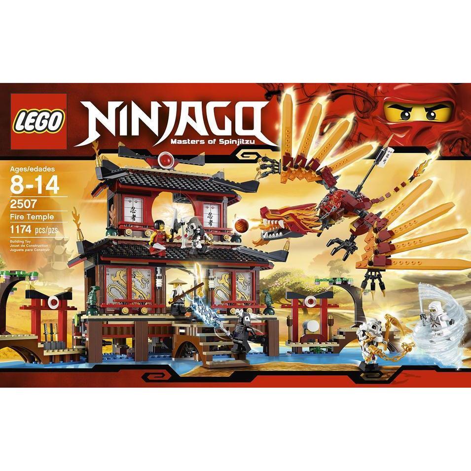 Lego Ninjago 2507 Fire Temple Retired Hard To Find Building Set