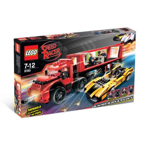 Lego Cruncher Block Racer X 8160 Speed Racer Minifigure Building Set