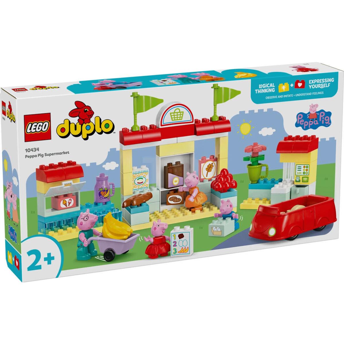 Lego Duplo Peppa Pig Supermarket 10434 Building Toy Set 4 Figures Included