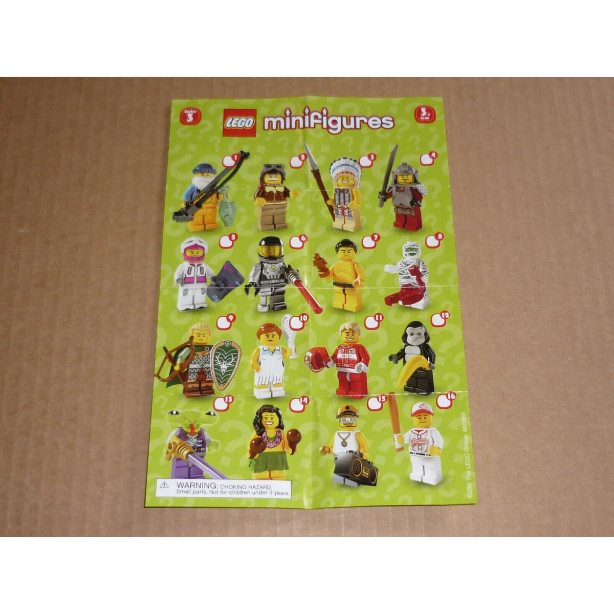 Lego 8803 Collectible Minifigures Series 3 - Complete Set of 16 Bags