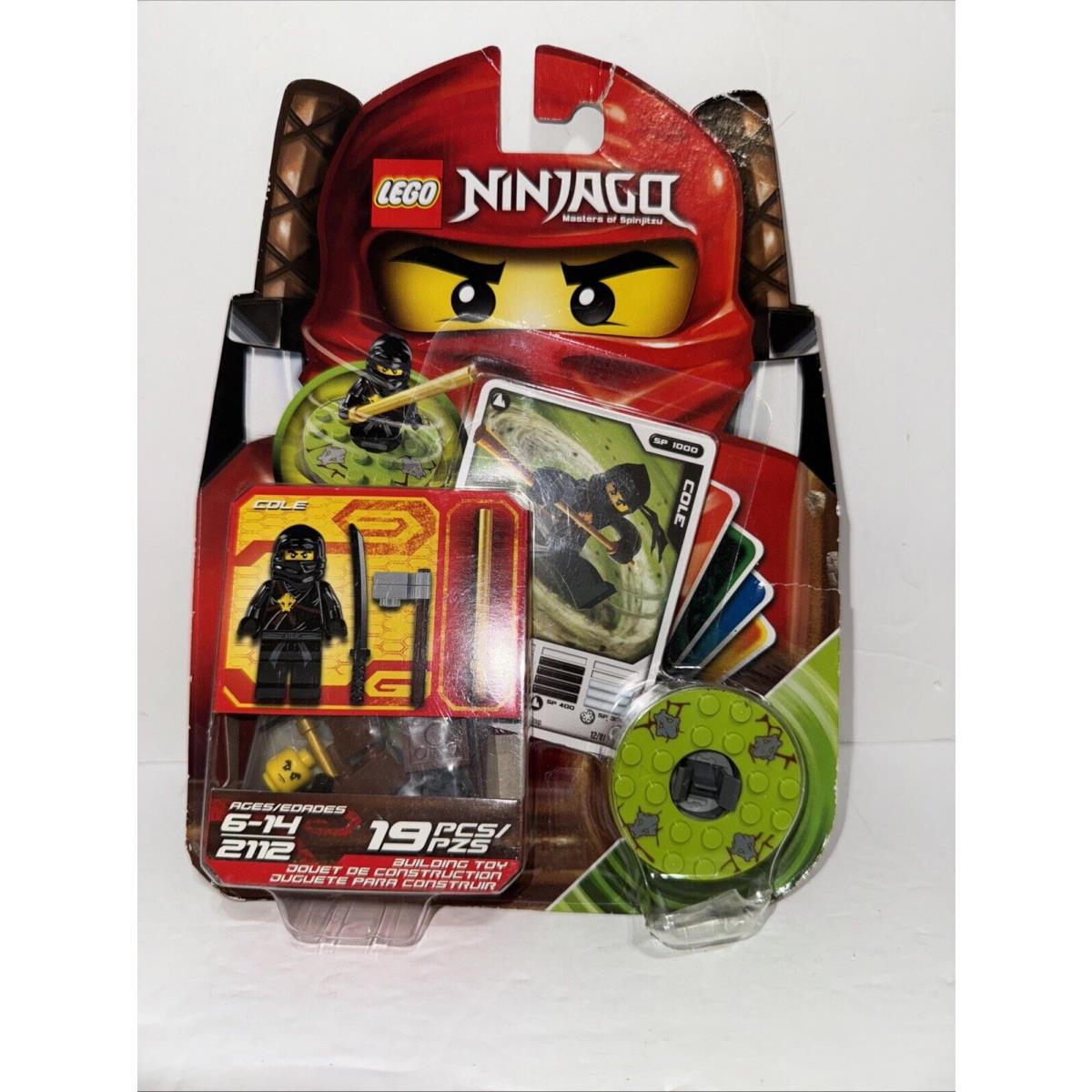 Lego Ninjago Cole Black Spinner Set 2112 Minifigure Spinjitzu 2011