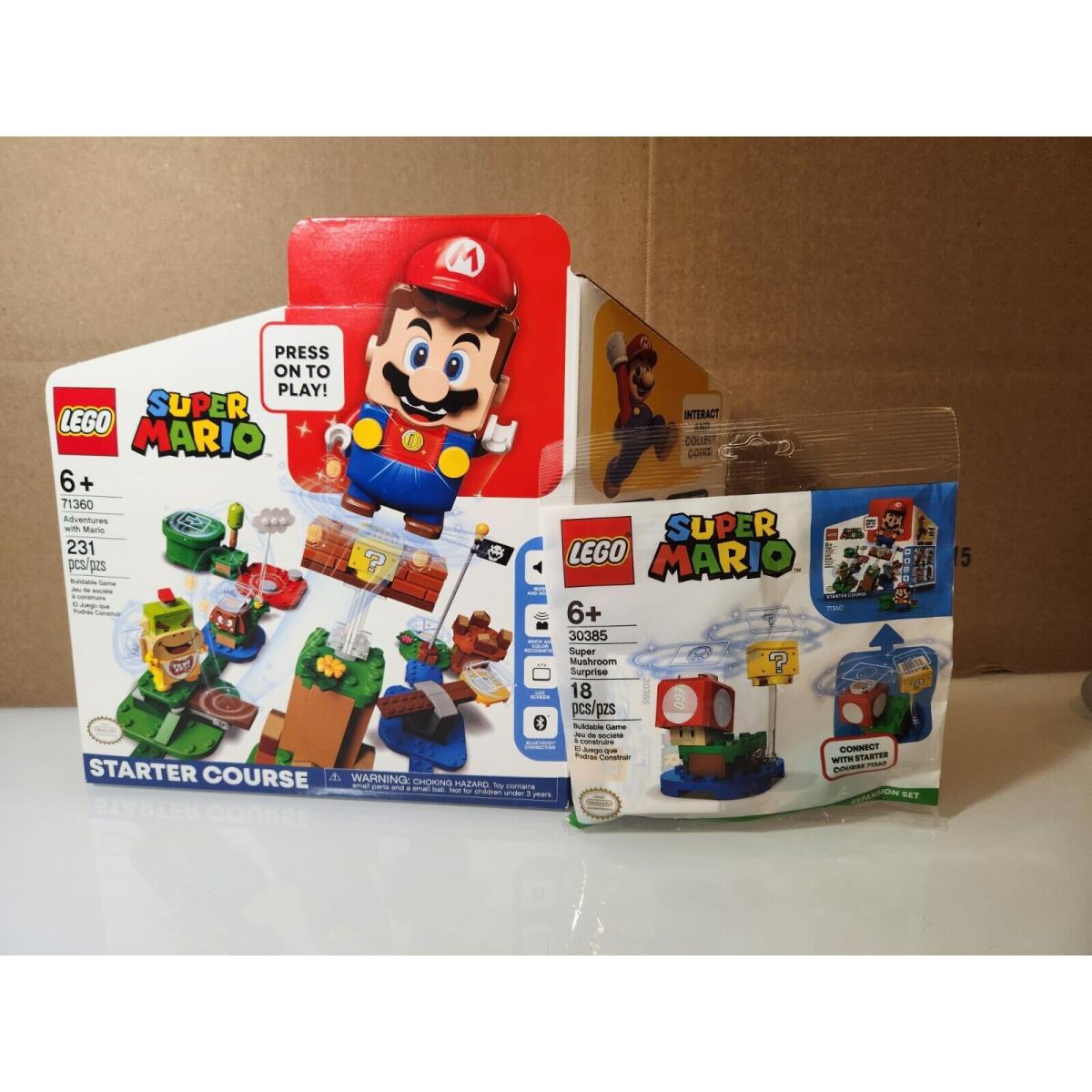 Lego 71360 Adventures w/ Mario Starter Course 30385 Super Mushroom