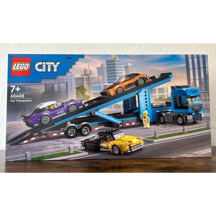 Lego City Car Transporter Truck with Sports Cars 60408 Toy Building Kit 998 Pcs