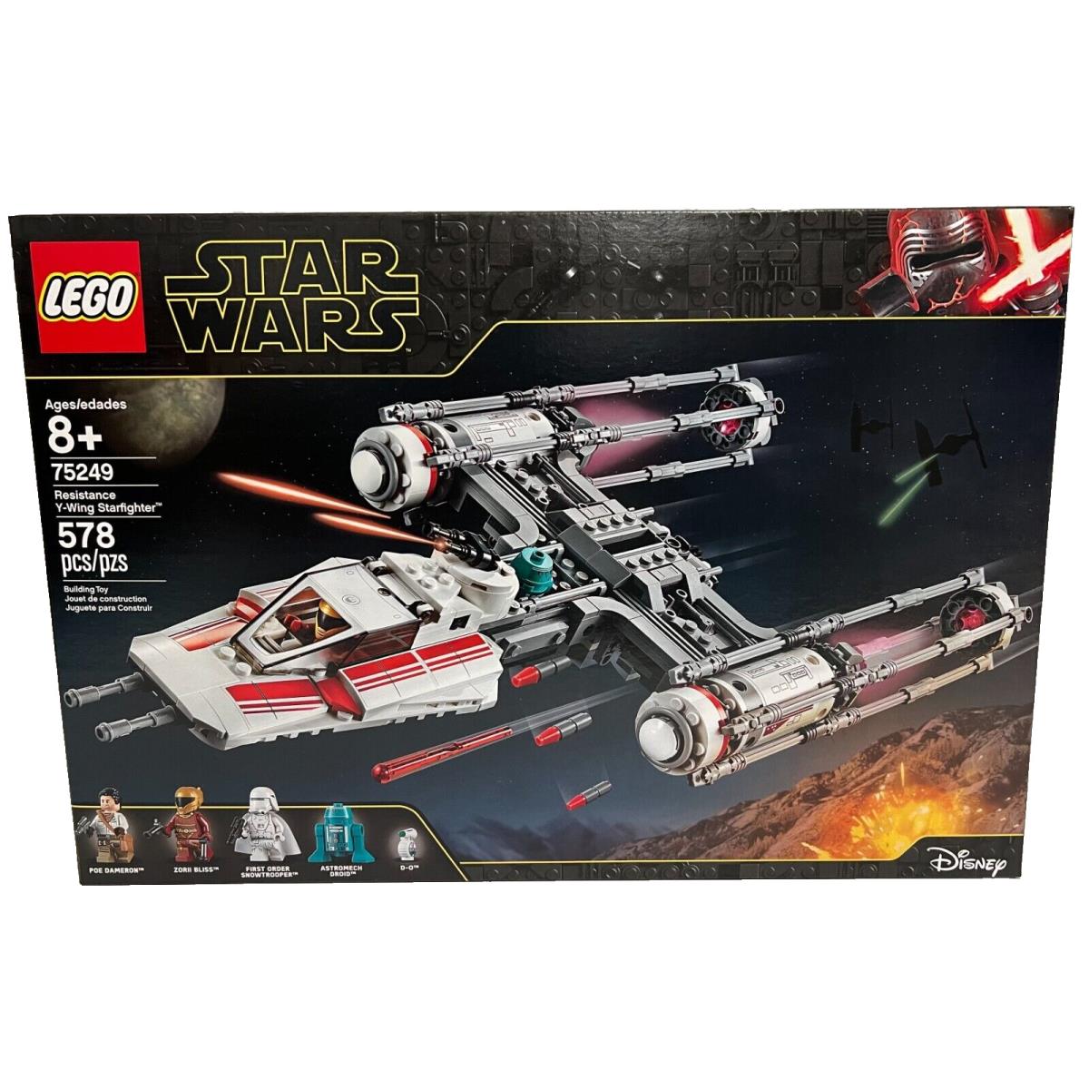 Lego Star Wars Resistance Y-wing Starfighter Retired Set 75249