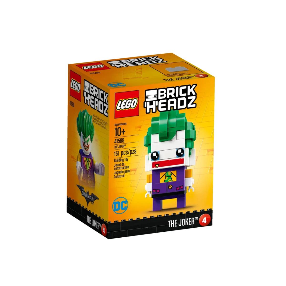 Lego The Joker 10737 Brickheadz Minifigure Building Set