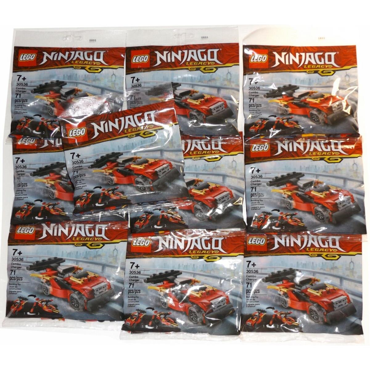 10x Lego 30536 Combo Charger 2 in 1 Ninjago Legacy Polybags Mini Kai Race Car