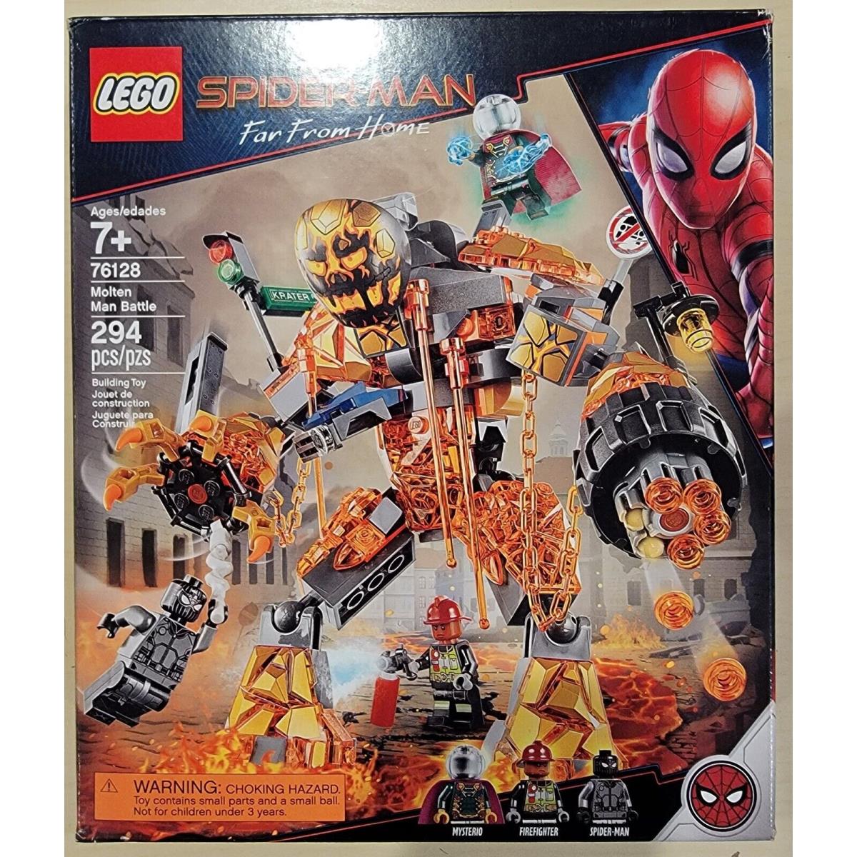 76128 Molten Man Battle Spider-man Far From Home Mysterio Lego Legos Set