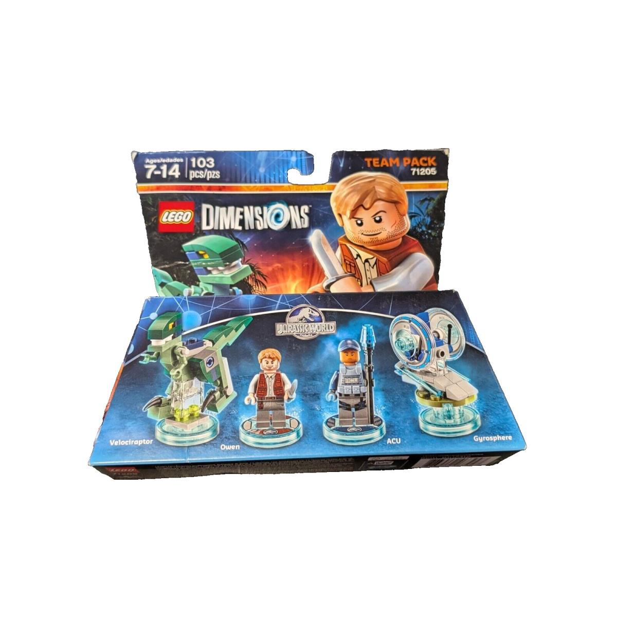 Lego Dimensions 71205 Jurassic World Team Pack Rare Retired