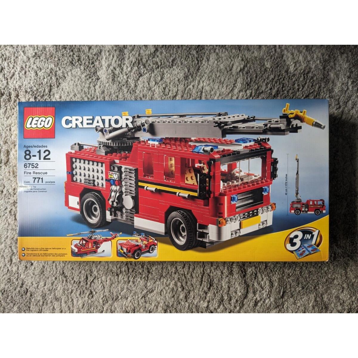 Lego 6752 Creator Fire Rescue 3 in 1 Firefighter