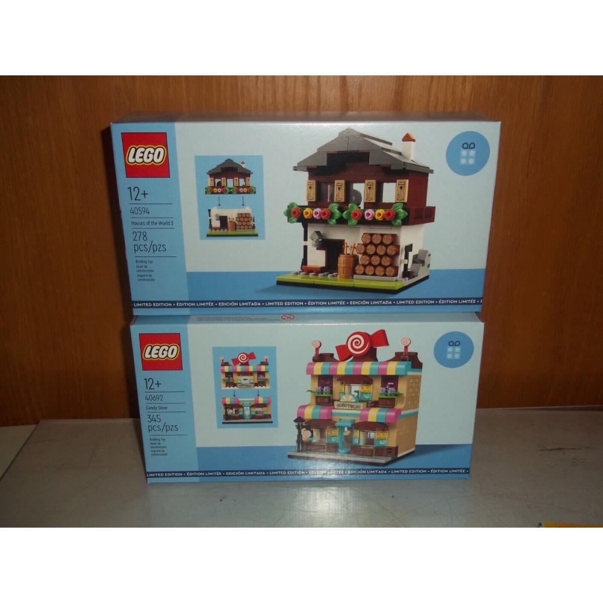 Lego 40692 Candy Store Sweet Shop 40594 House Of The Worlds 3 Gwp