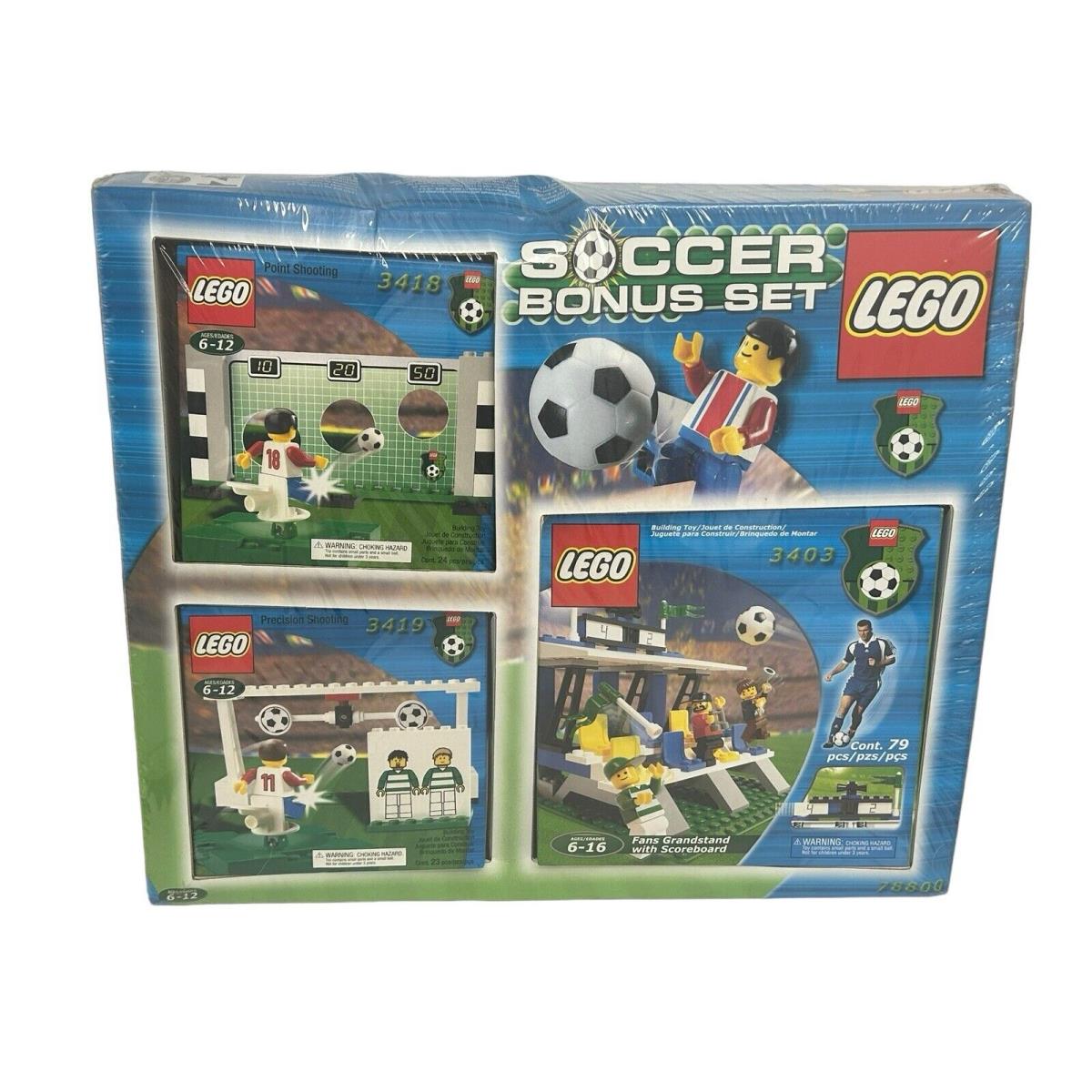 Lego 78800 Soccer Bonus Set Includes 3403 3418 3419 - Some Wear