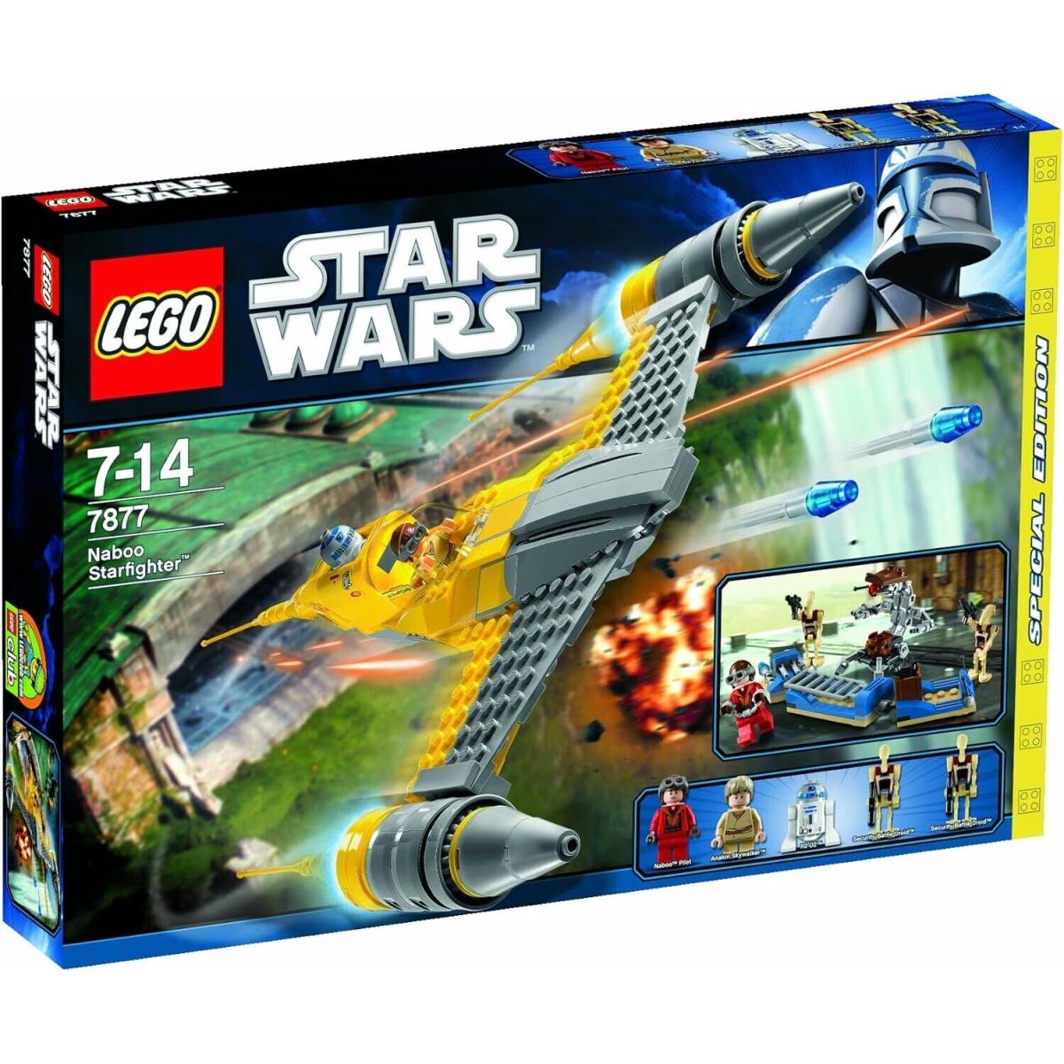 Lego Naboo Starfighter 7877 Star Wars Minifigure Building Set