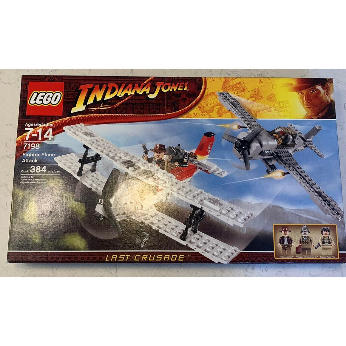 Lego Indiana Jones 7198 Fighter Plane Attack Nisb Retired