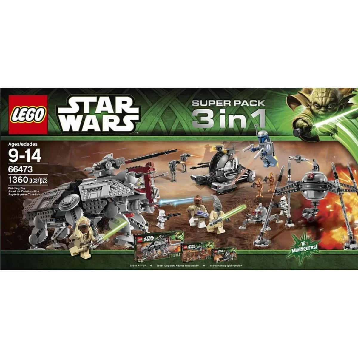 Lego 66473 Star Wars Super Pack 3-in-1 Combo 75015 75016 75019 Retired