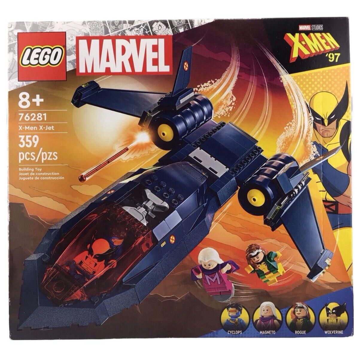 Marvel Lego 76281 X-men `97 X-jet Building Set Building Set