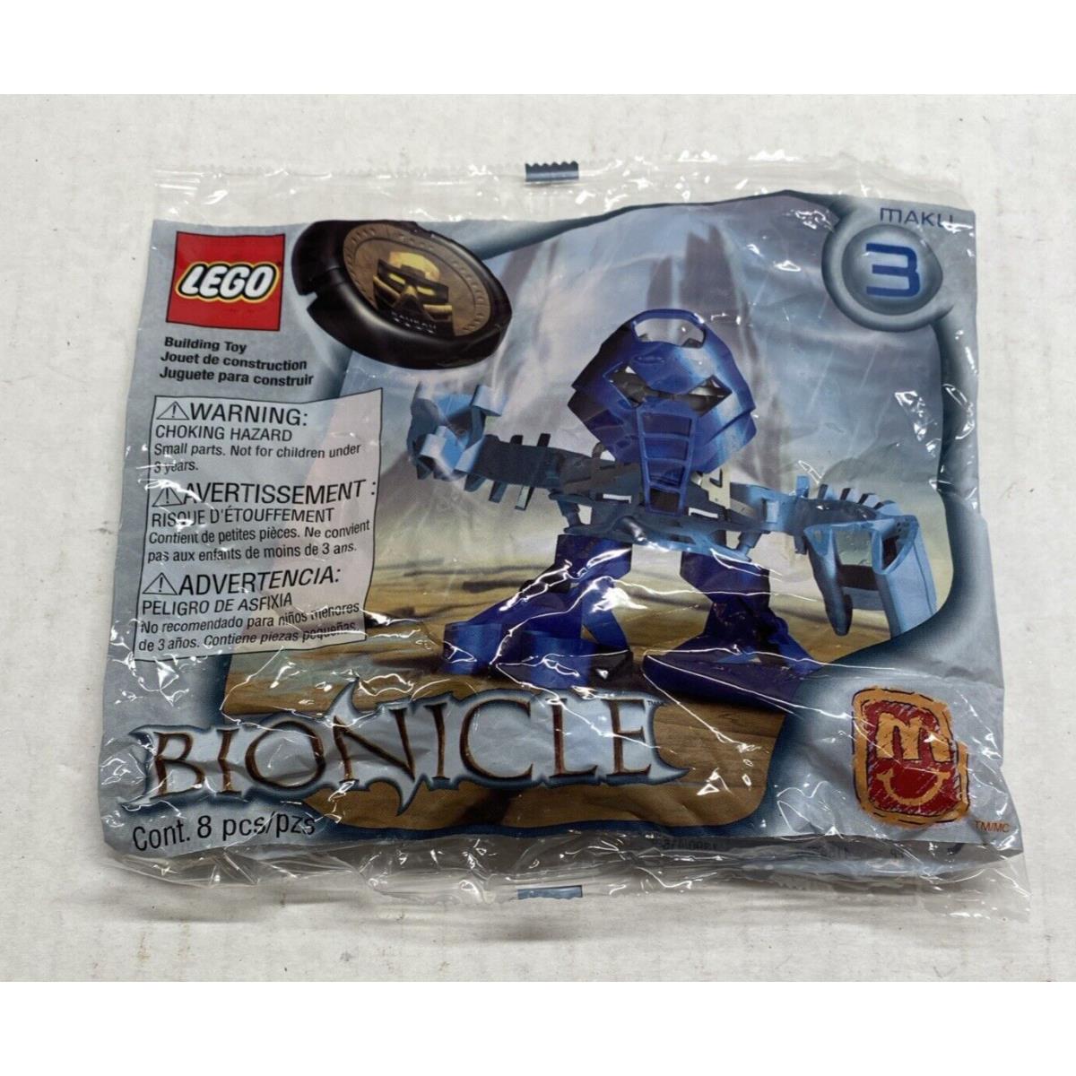 Lego Bionicle 3 1390 Maku Figure 2001 Mcdonalds Happy Meal Toy Brick Ga-matoran