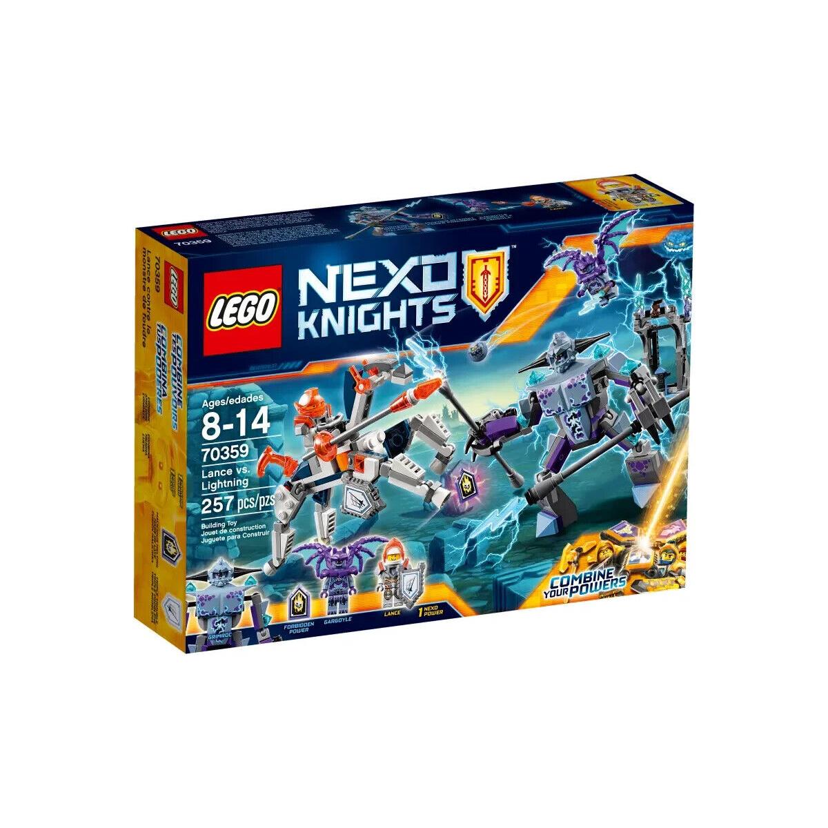 Lego Lance Vs. Lightning 70359 Nexo Knights Minifigure Building Set