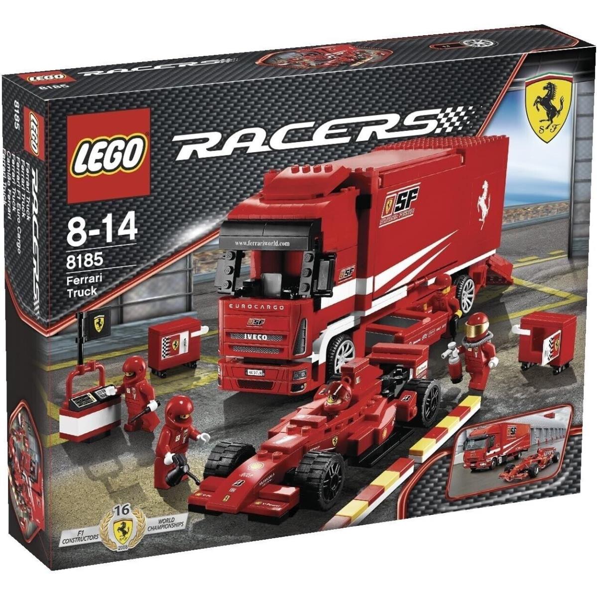 Lego Ferrari Truck 8185 Racers Minifigure Building Set