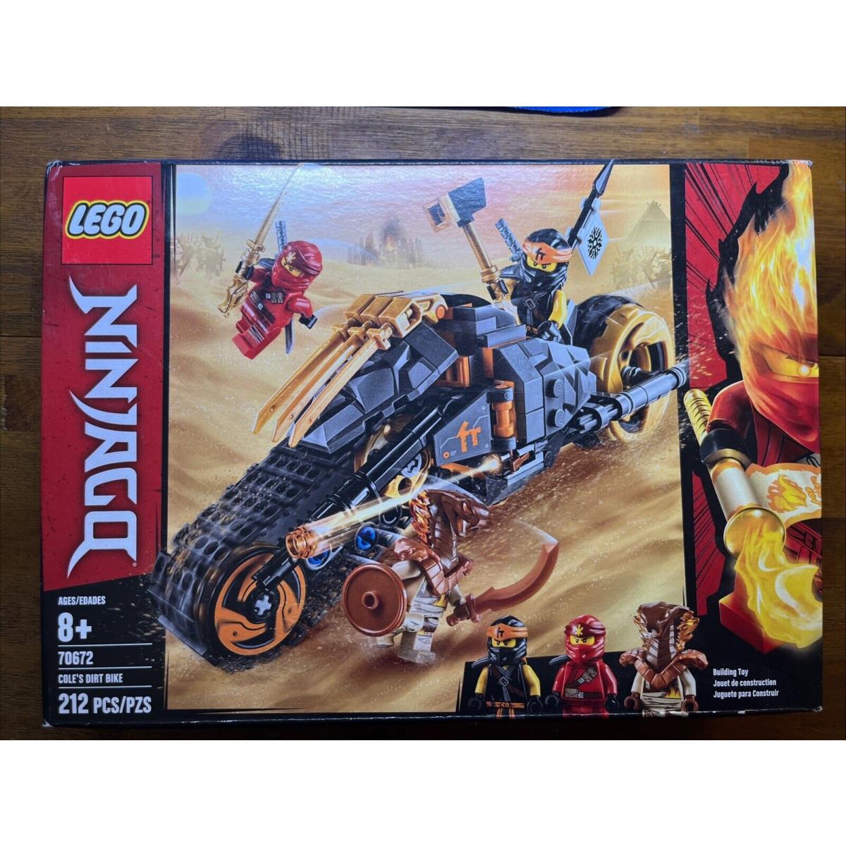 Lego Ninjago 70672 Cole`s Dirt Bike Set Building Toy