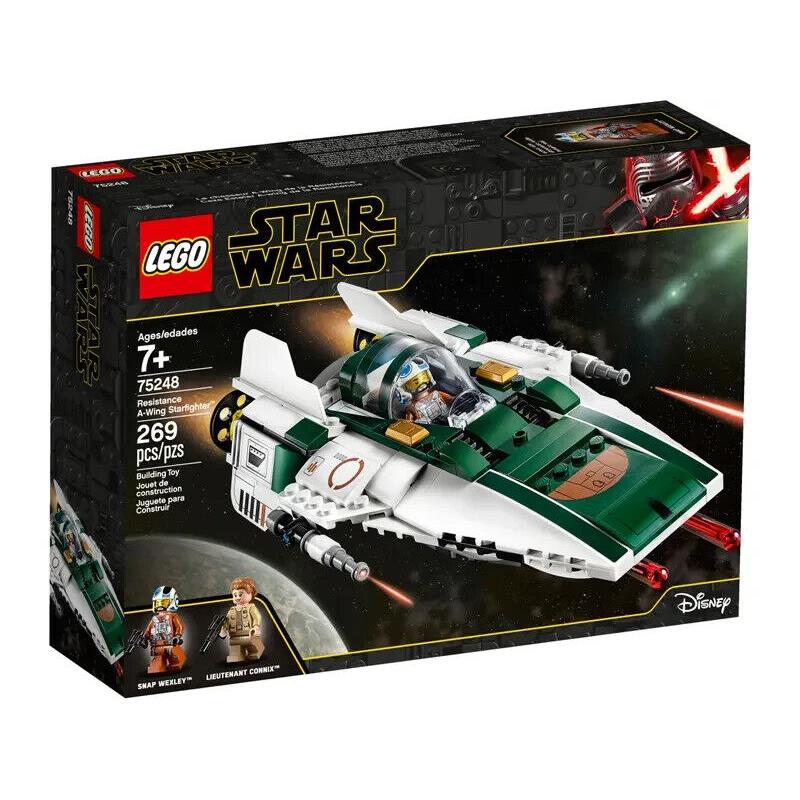 Lego Resistance A-wing Starfighter 75248 Star Wars Minifigure Building Set