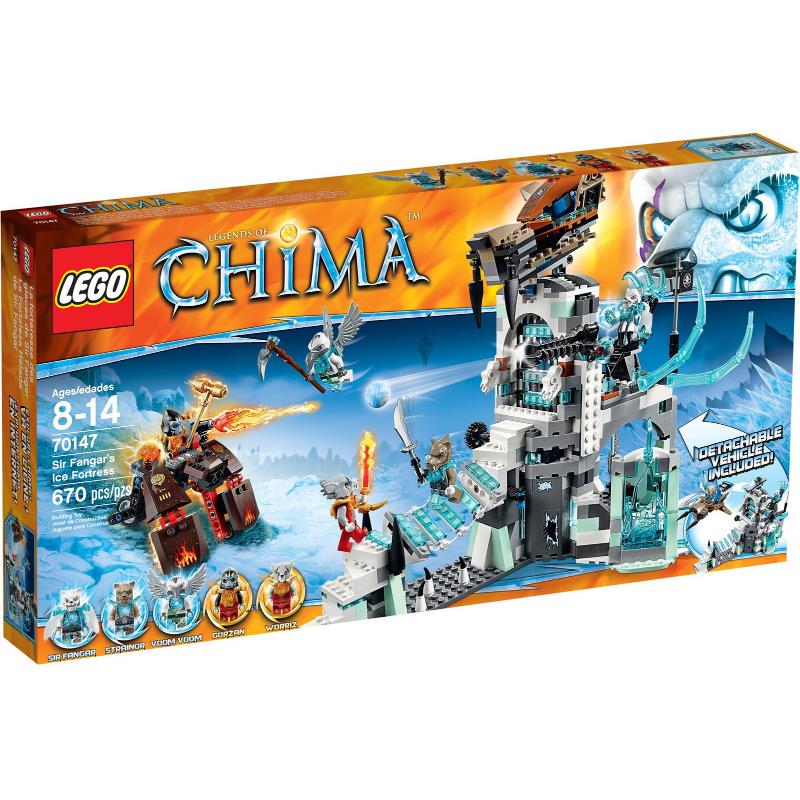 Lego Sir Fangar`s Ice Fortress 70147 Legends OF Chima Minifigure Building Set