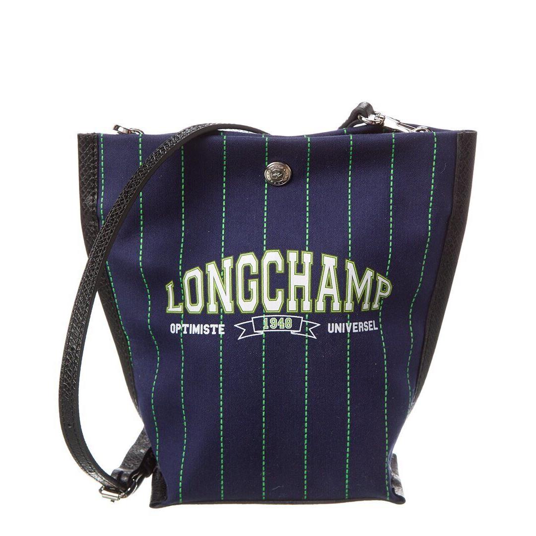 Longchamp Essential Xs Canvas Crossbody Women`s Blue