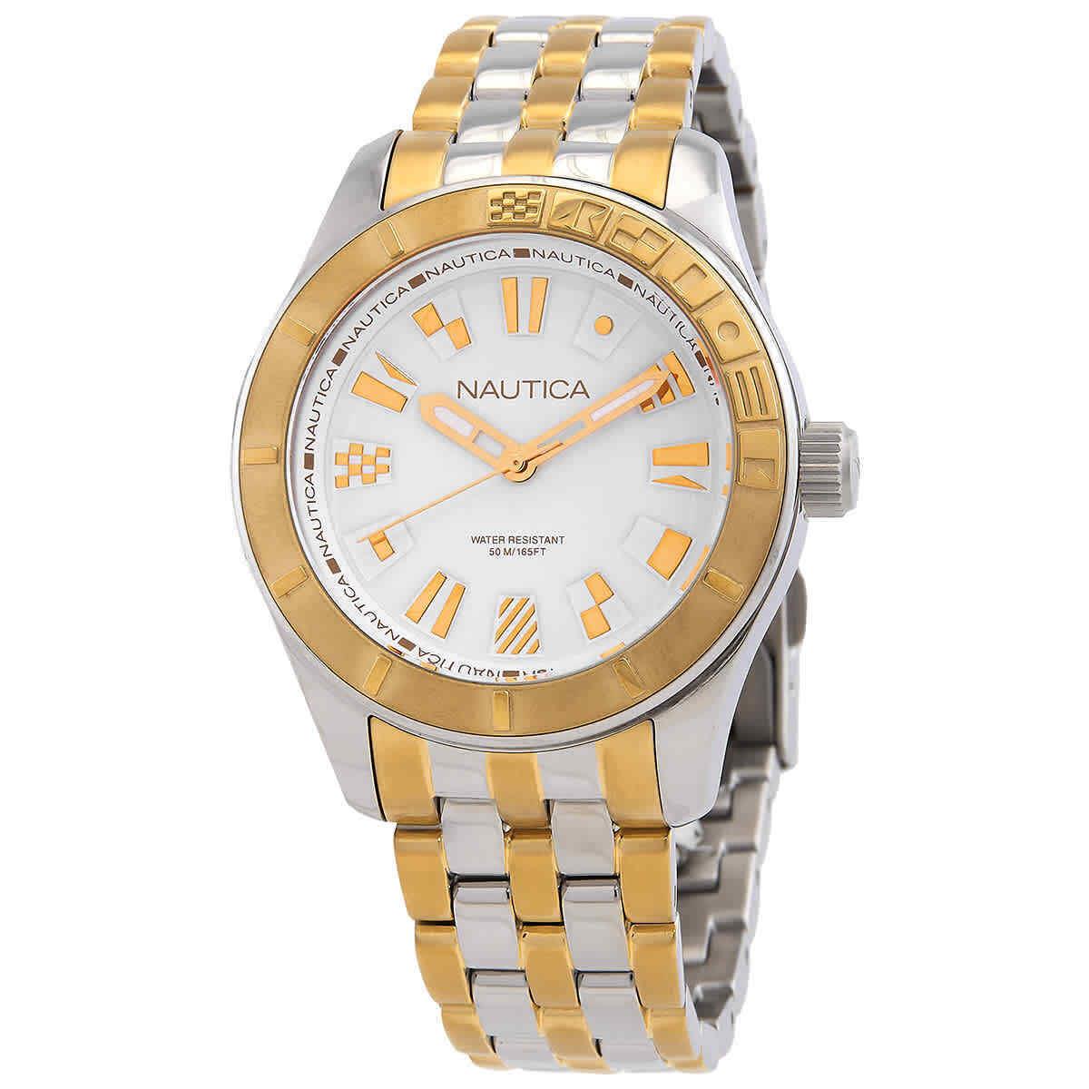 Nautica Everyday Quartz White Dial Ladies Watch NAPPBS032