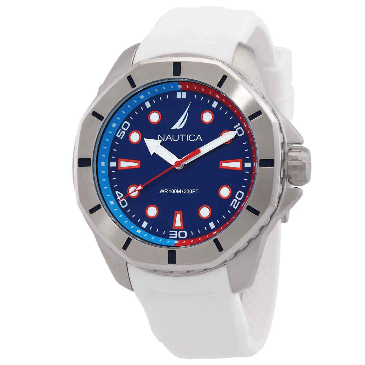 Nautica Koh May Bay Quartz Blue Dial Men`s Watch NAPKMS305