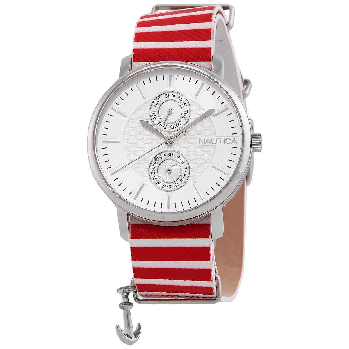 Nautica Coral Gables Quartz White Dial Watch NAPCMS901