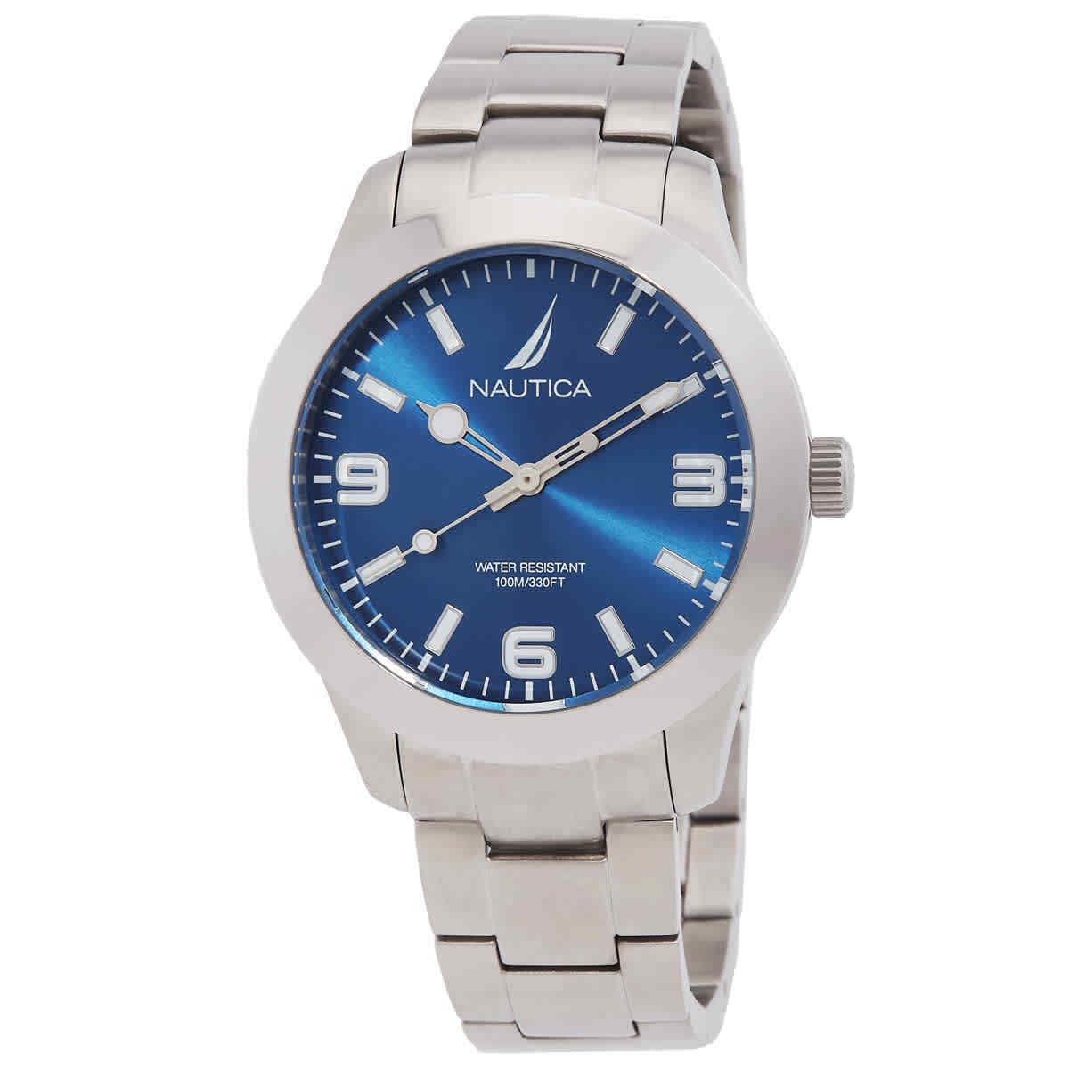 Nautica Pacific Beach Blue Dial Men`s Watch NAPPBF202