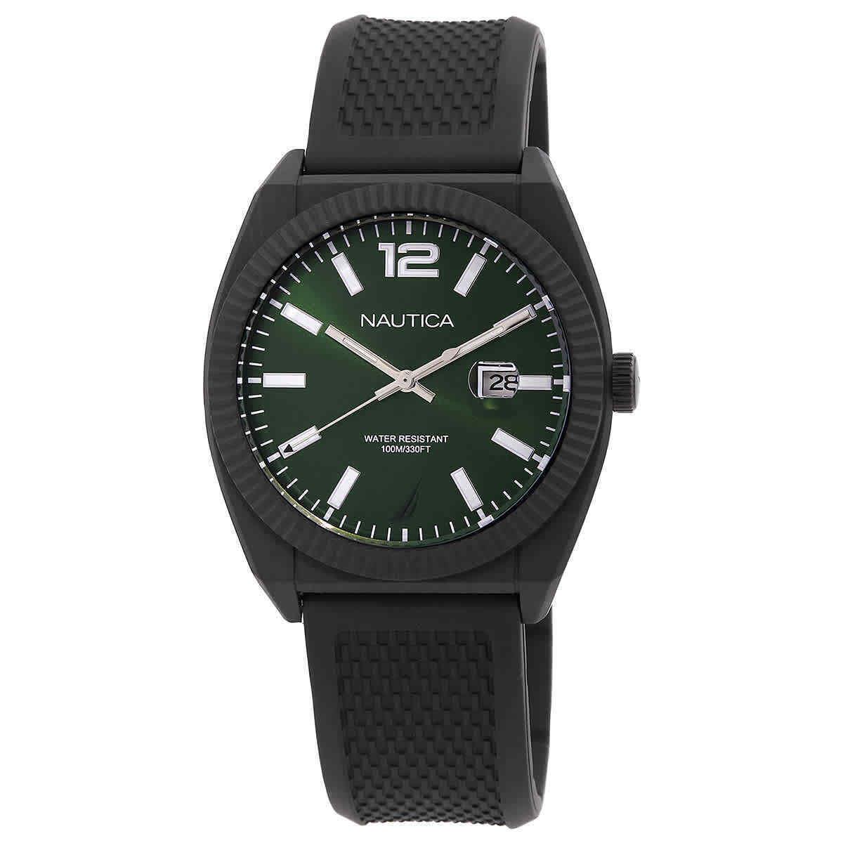 Nautica Pacific Beach Green Dial Men`s Watch NAPPBS305