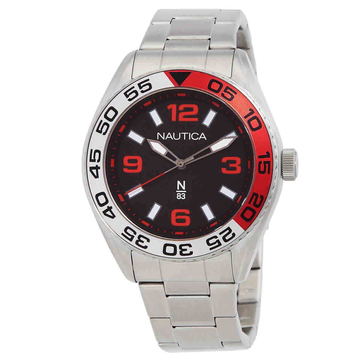 Nautica Finn World Black Dial Men`s Watch NAPFWS306