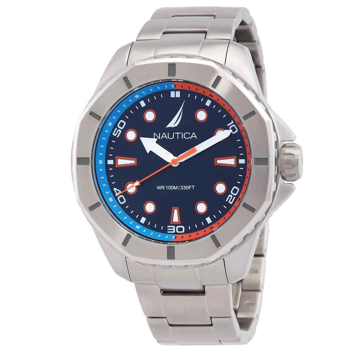 Nautica Koh May Bay Quartz Blue Dial Men`s Watch NAPKMS302