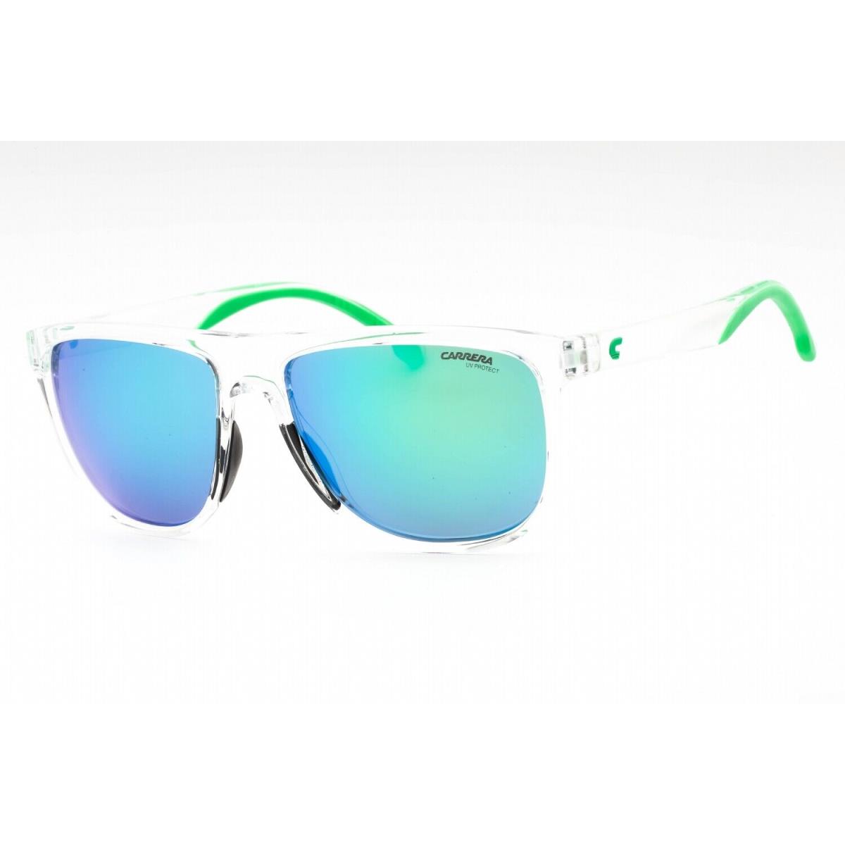 Carrera 8059/S 0OX Z9 Sunglasses Crystal Green Frame Green Multilayer Lens 58mm