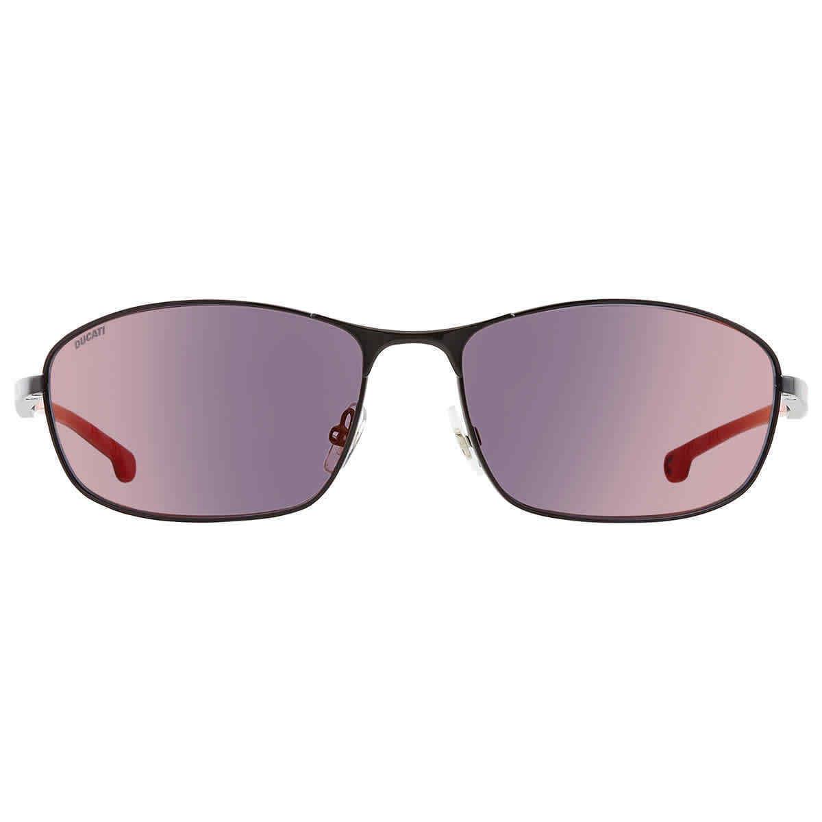 Carrera Red Mirror Rectangular Men`s Sunglasses Carrera Ducati 006/S 0OIT/AO 64