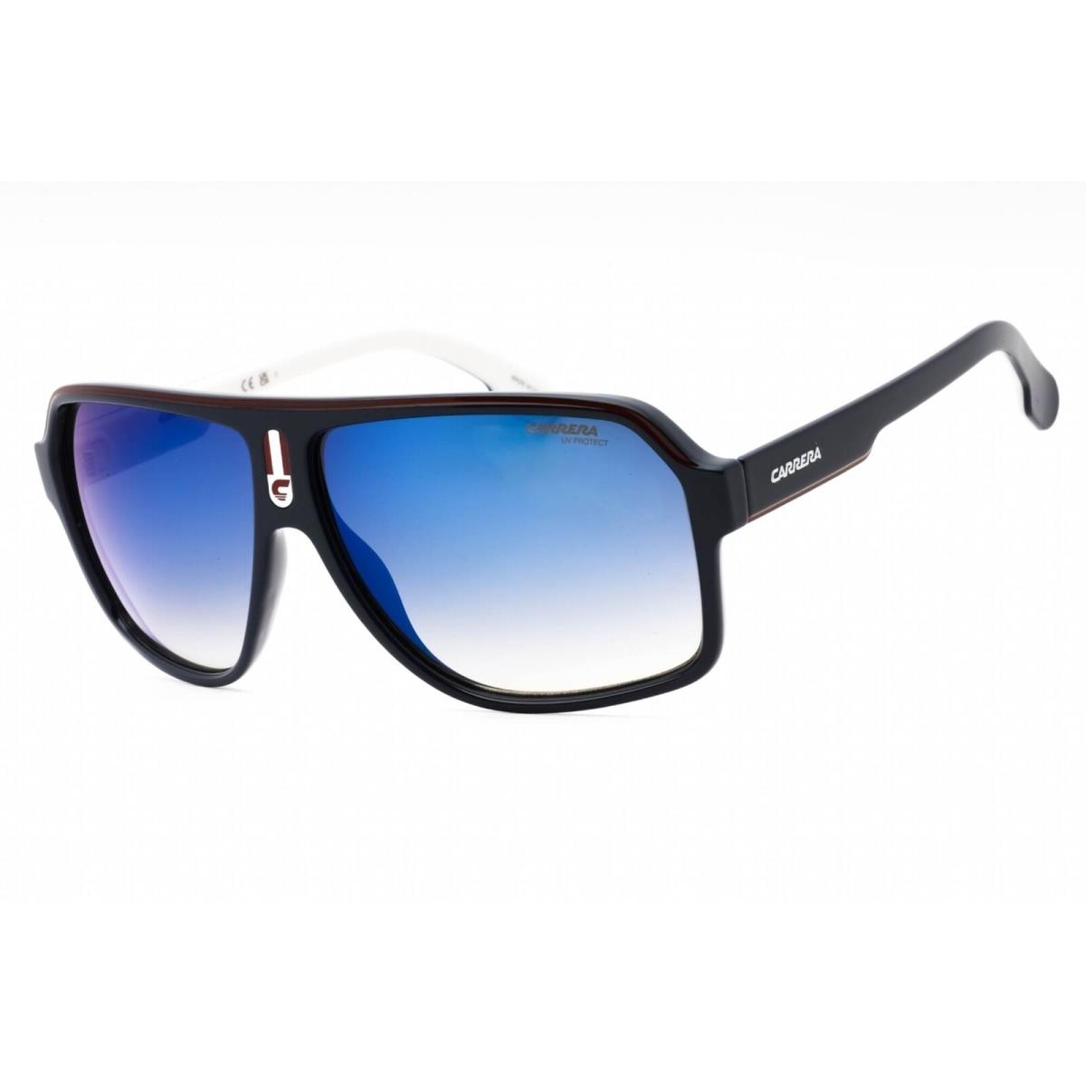 Carrera Men`s Sunglasses Blue Red Plastic Navigator Shape Frame 1001/S 08RU 00
