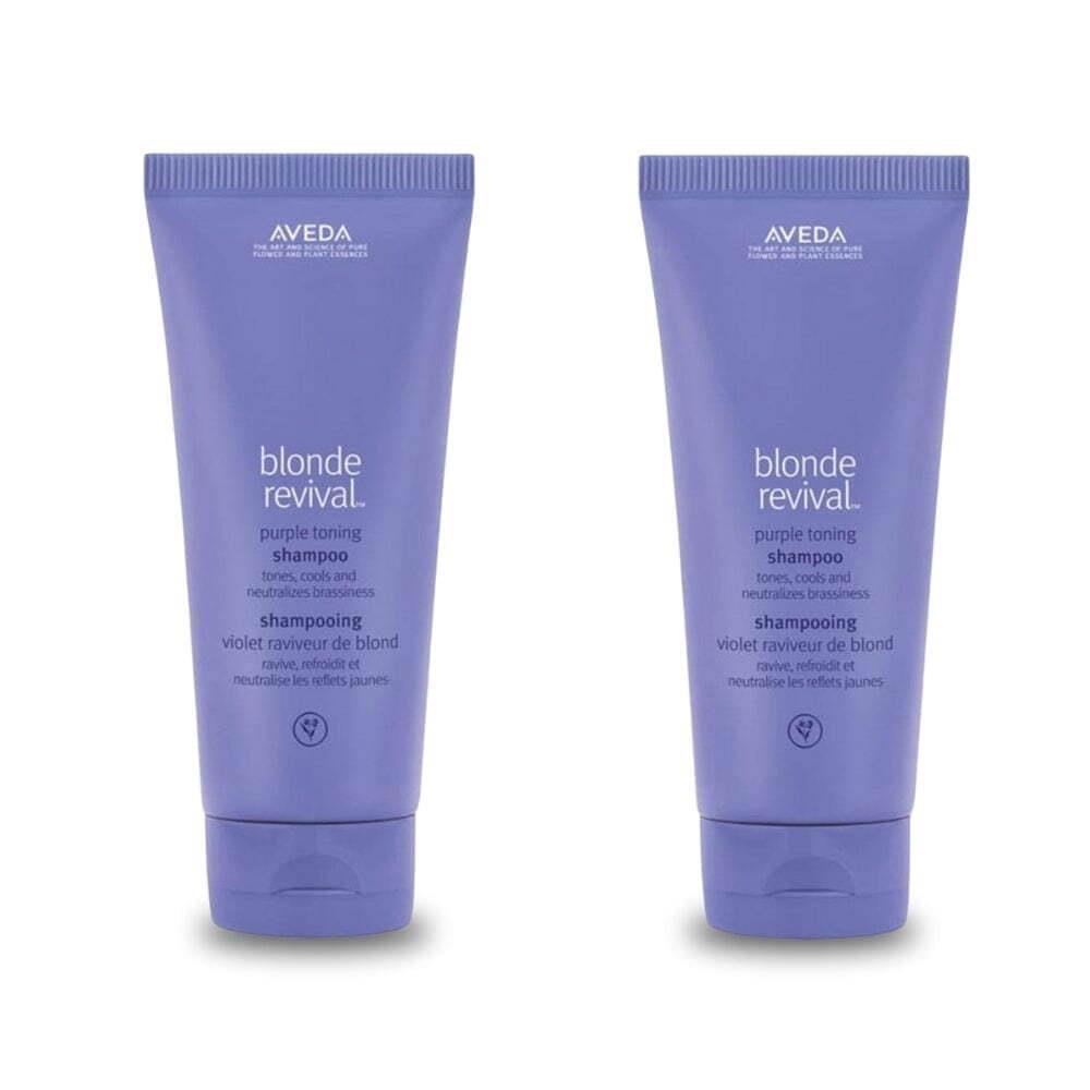 Aveda Blonde Revival Sulfate Free Purple Shampoo 200 ml -2 Pack