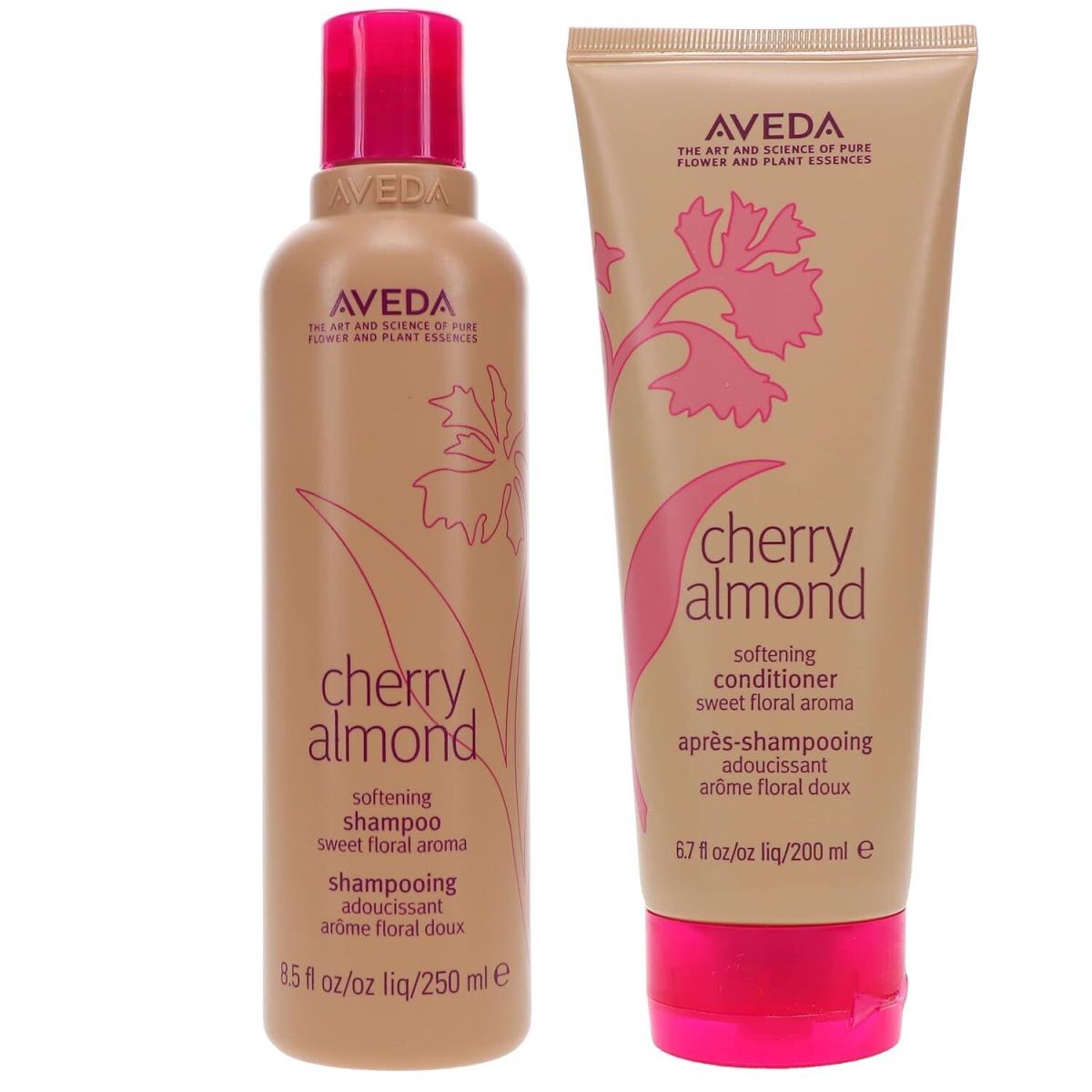 Aveda Cherry Almond Softening Shampoo Conditioner Duo 8.5 oz