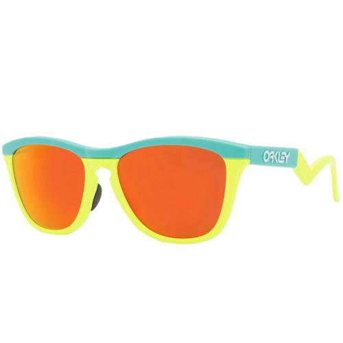 Oakley Frogskins Range OO9289 0255 Celeste/tennis Ball Yell Lenses Prizm Ruby - frame: CELESTE/TENNIS BALL YELLOW, Lens: PRIZM RUBY