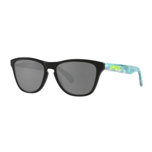 Oakley Frogskins XS OJ9006 3353 Sanctuary Swirl Prizm Black Sunglasses - Frame: Sanctuary Swirl, Lens: Prizm Black Iridium