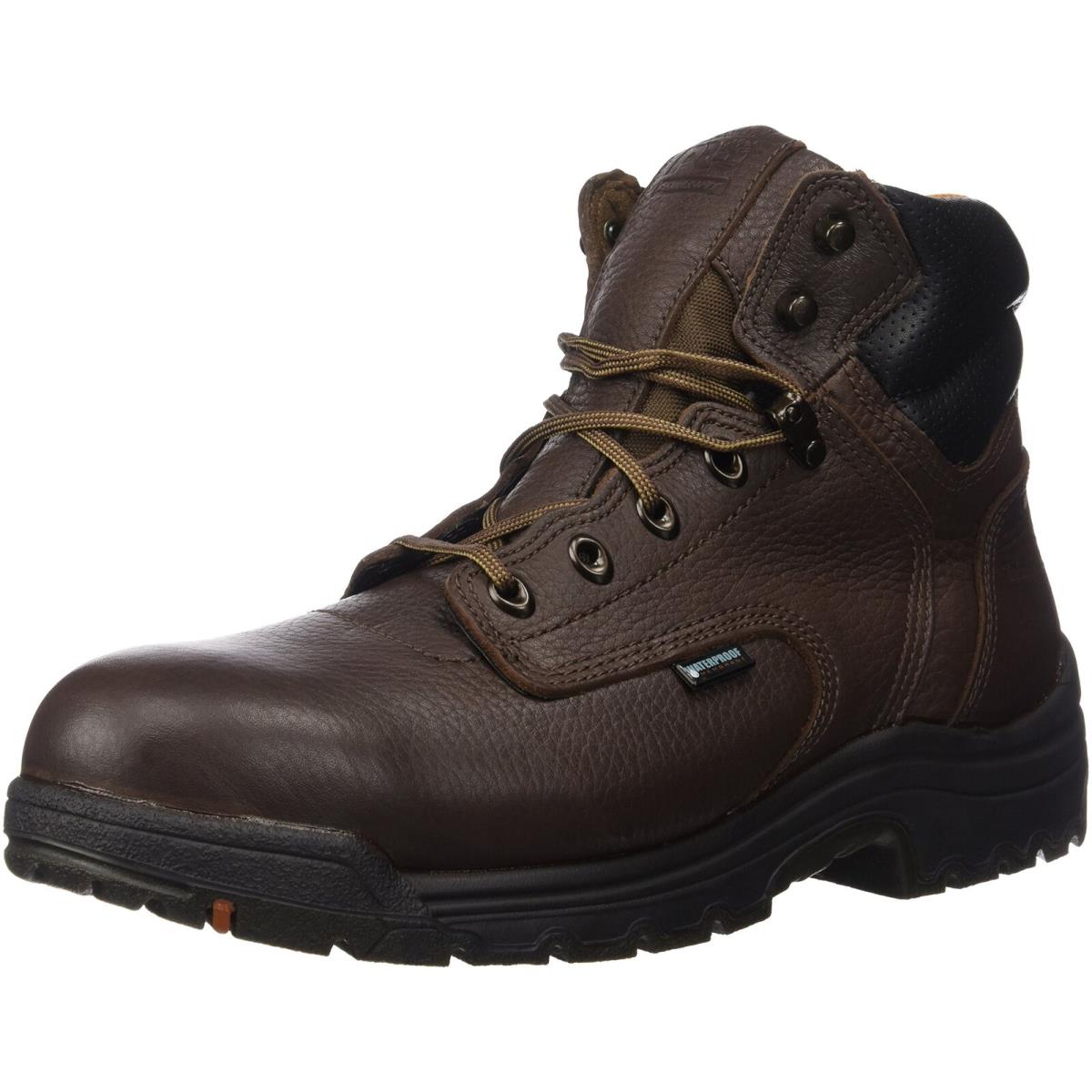 Timberland Pro - Mens 6 In Titan Al Wp Shoe Dark Brown