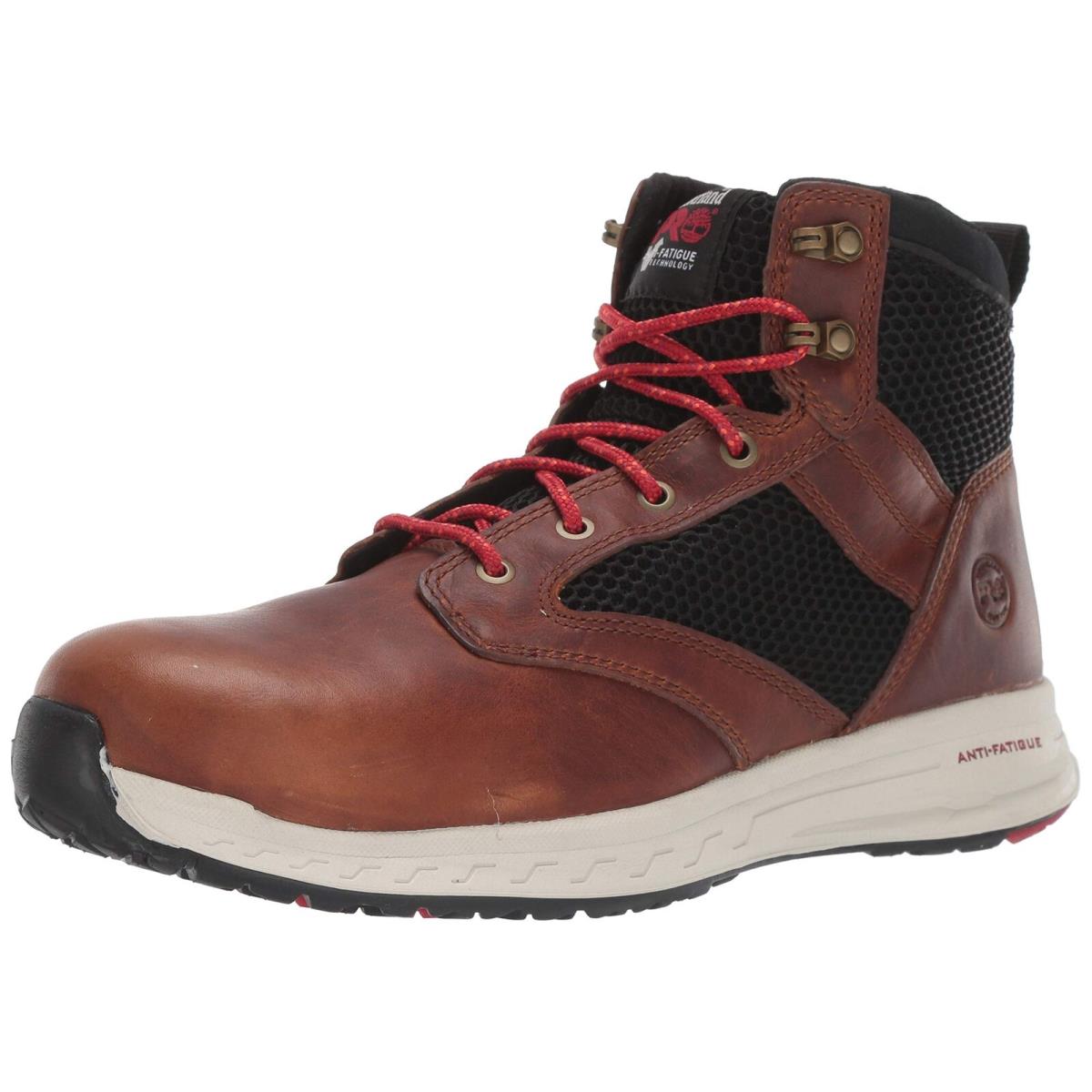 Timberland Pro - Mens 5 Driveroam NT Hightop Shoe Brown Red