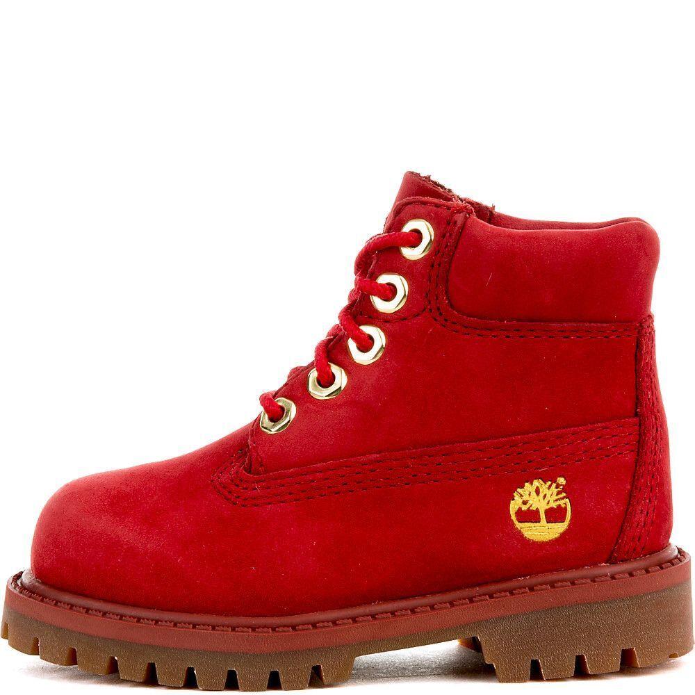 Toddler`s Timberland 6 In. Premium Boot Red TB0A1KQQ F41