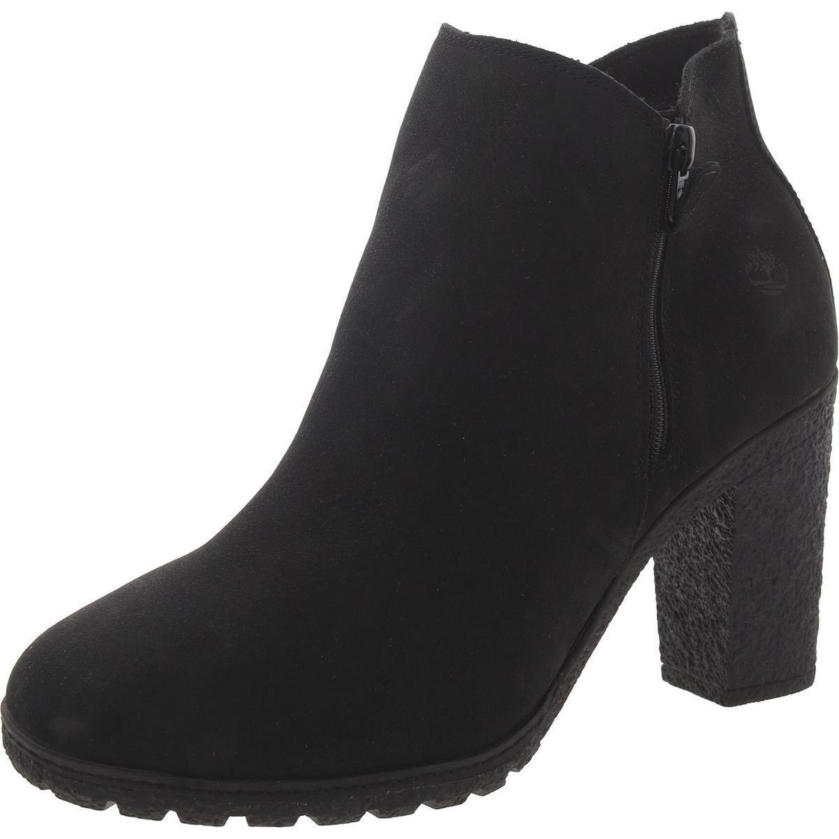 Timberland Womens Suede Block Heel Bootie Ankle Boots Shoes Bhfo 1680