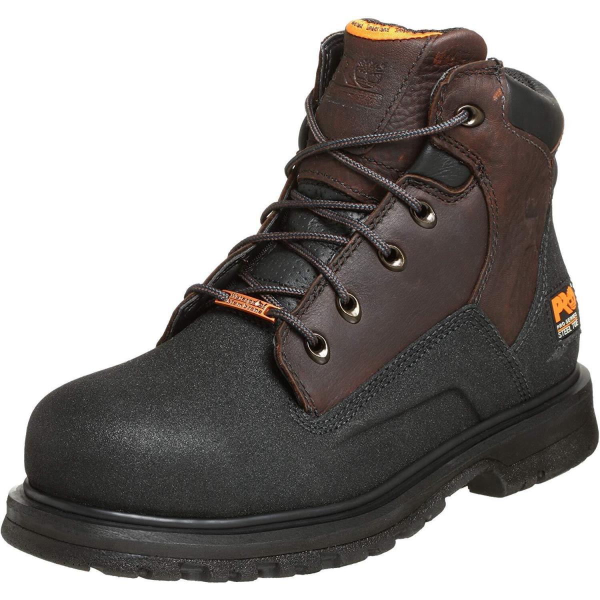 Timberland Pro - Mens Powerwelt 6 Steel Safety Toe Waterproof Shoe Dark Brown