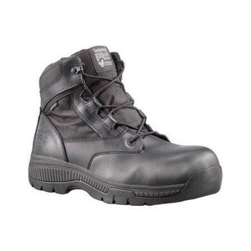 Timberland Pro - Mens 6 In Valor Duty Ct Wp Zip Shoe Black