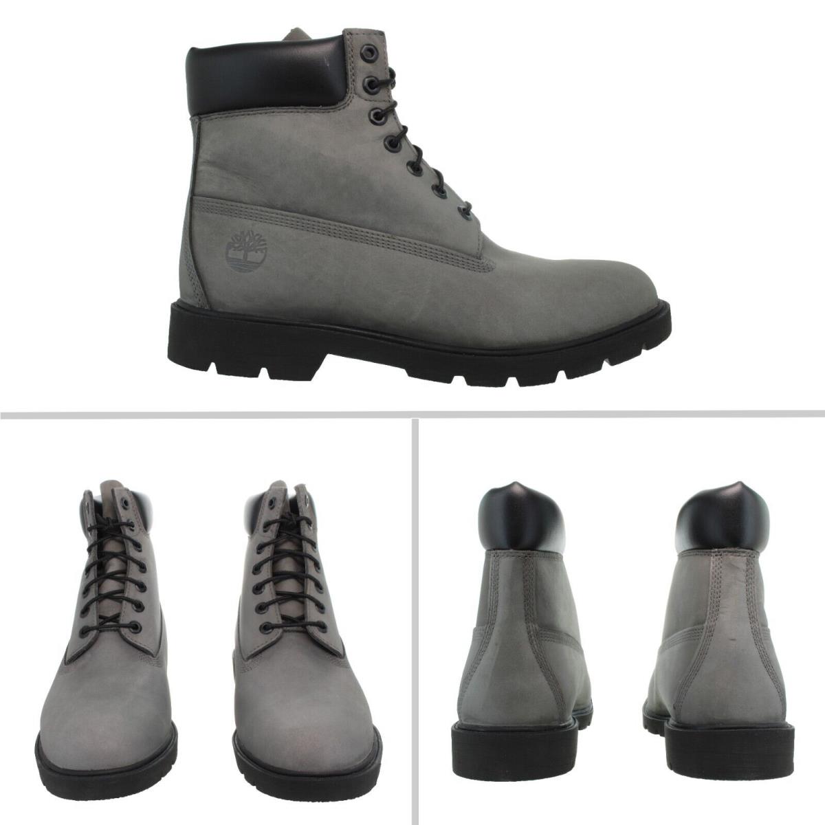 Timberland Men`s Classic 6 Inch Waterproof Medium Grey Boots Multiple Size